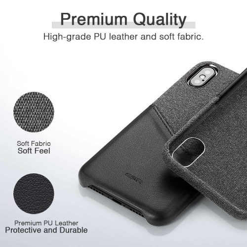 ESR iPhone X/Xs Metro Wallet Case Black 