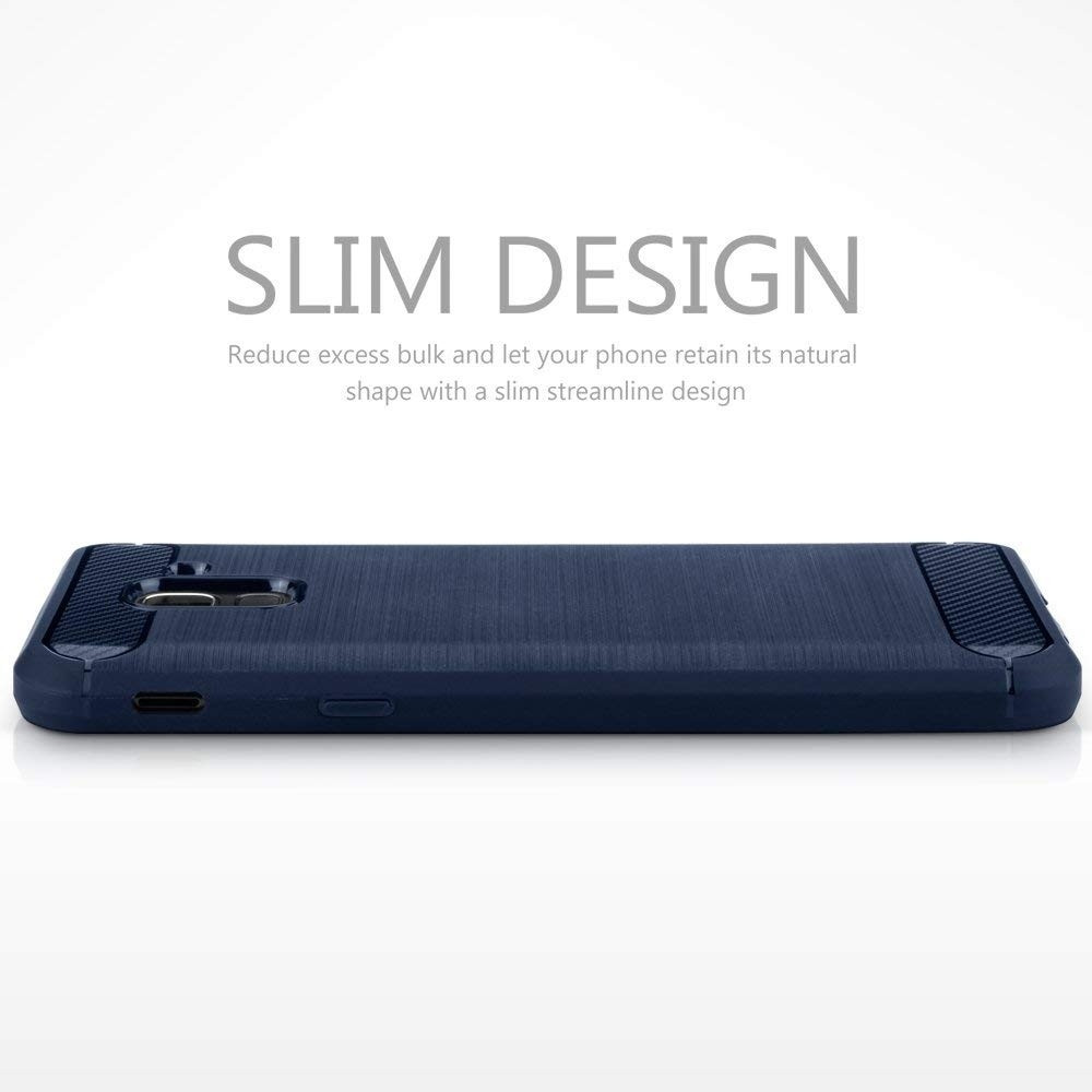 Terrapin Θήκη Σιλικόνης Carbon Fibre Samsung Galaxy J6 2018 - Blue (118-002-707) 