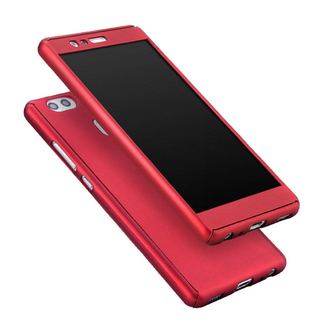 360 Full Cover Case & TEMPERED Glass For Huawei P Smart Red (46-60890)