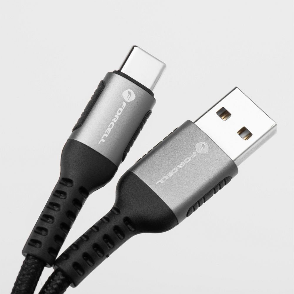 FORCELL F-ENERGY C256 cable USB A to Type C QC4.0 3A 66W Cafule 2m black
