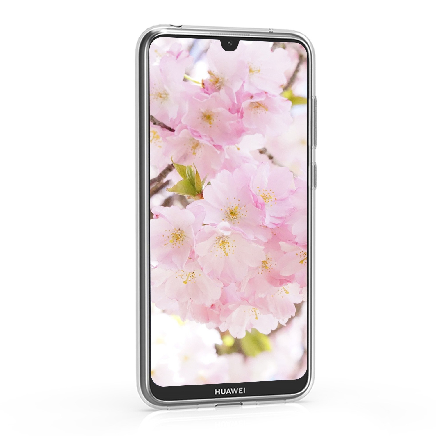 KW Θήκη Σιλικόνης Huawei Y7 (2019) / Y7 Prime (2019) - Light Pink / Dark Brown / Transparent (200-104-739)