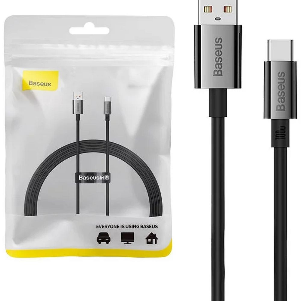 Καλώδιο Baseus Superior Series USB A to USB-C, PD100W, 1.5m Μαύρο 