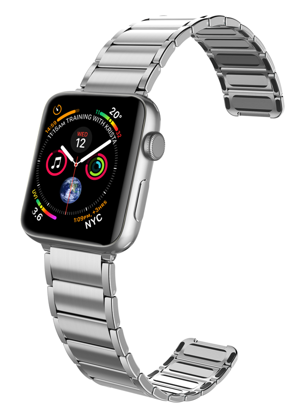 Raptic/X-Doria Classic Band Apple Watch 38mm/40mm Silver
