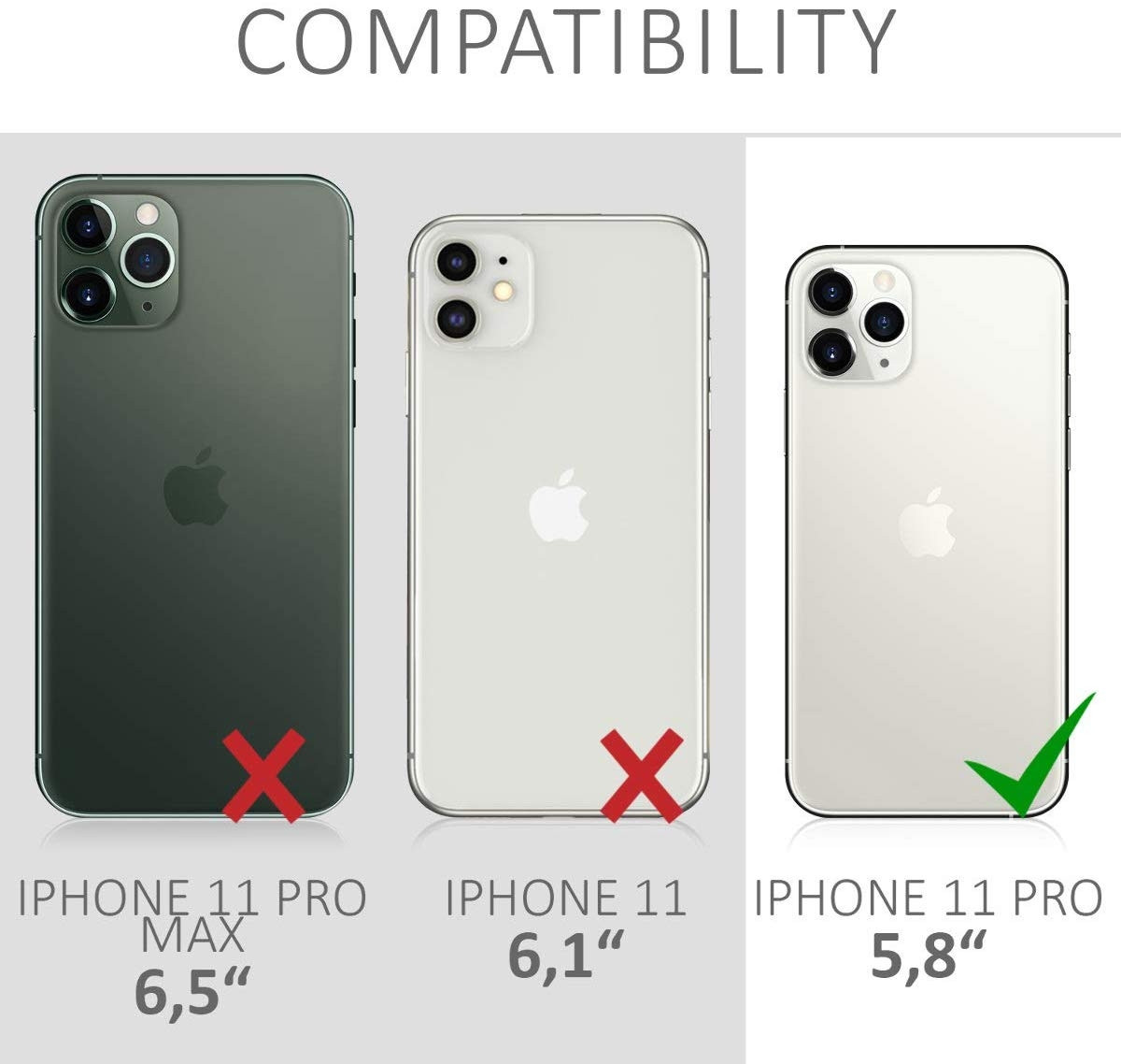 KW Θήκη Σιλικόνης iPhone 11 Pro - Black Matte (200-104-399)