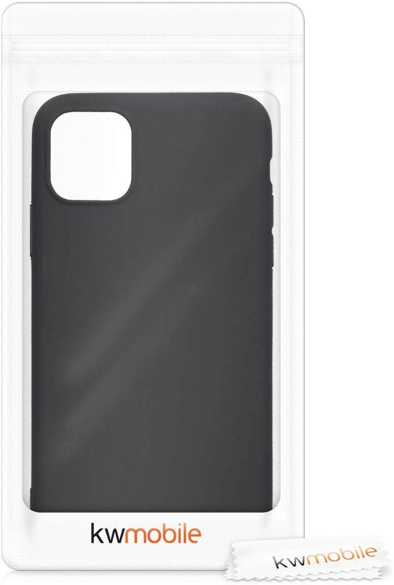 KW Θήκη Σιλικόνης iPhone 11 Pro - Black Matte (200-104-399)