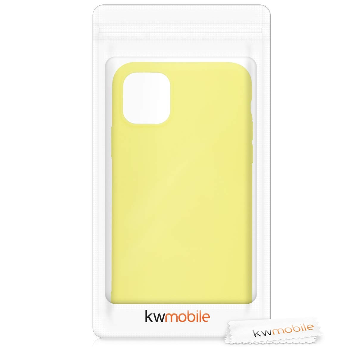 KW Θήκη Σιλικόνης iPhone 11 Pro Max - Pastel Yellow Matte (49789.119)