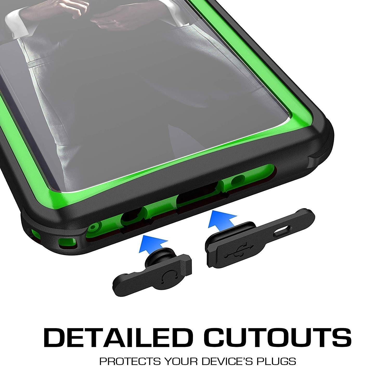 Ghostek Nautical 2 Αδιάβροχη Θήκη Samsung Galaxy S10 Plus - Green / Black (GHOCAS2117)