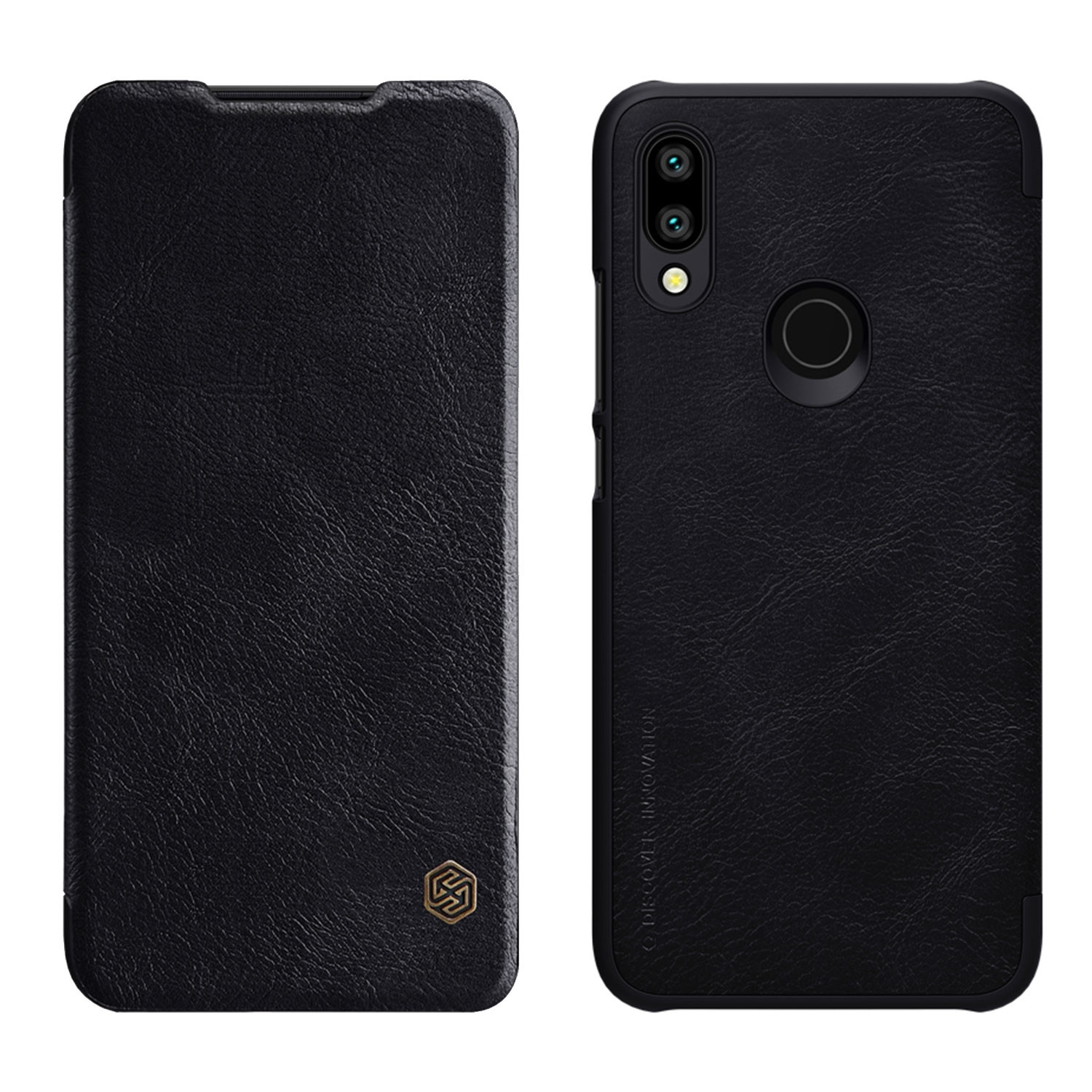 Δερμάτινη θήκη-πορτοφόλι QIN Leather by Nillkin μαύρη για Xiaomi Redmi 7 - (200-109-007)