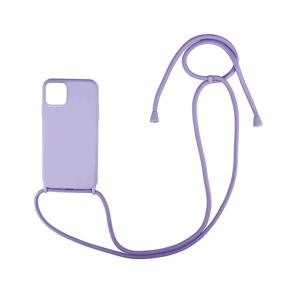 My Colors θήκη CarryHang Liquid Silicone Κορδόνι iPhone 12/ 12 Pro - Λιλά (200-109-546)