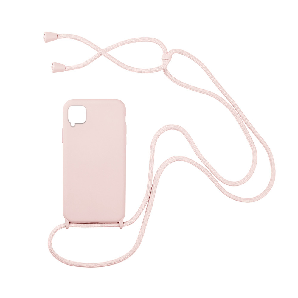 My Colors Θήκη Σιλικόνης με Κορδόνι CarryHang για Huawei P40 Lite - Ροζ