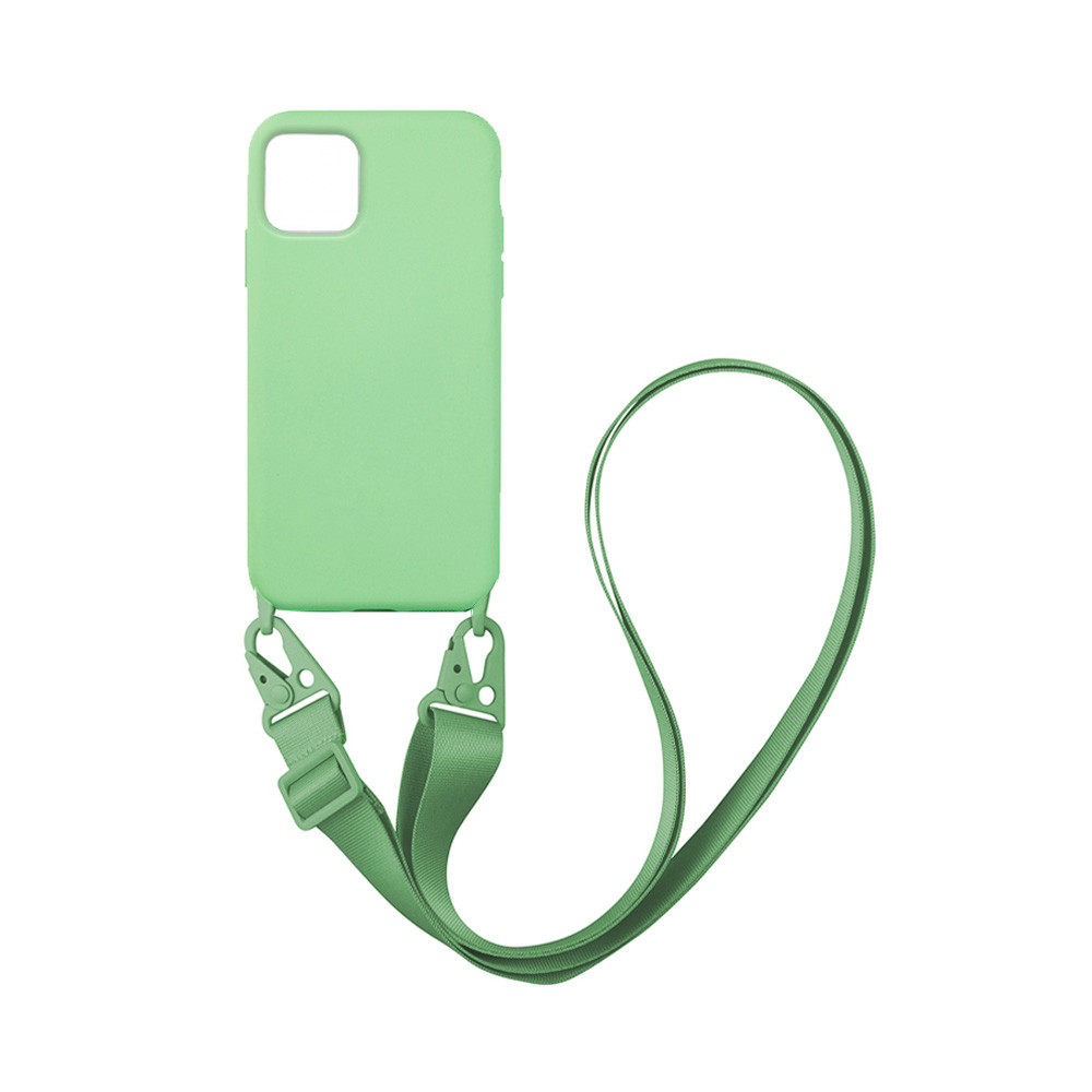 Θήκη CarryHang Liquid Silicone Strap Apple - My Colors - Ανοιχτό Πράσινο - iPhone 11 Pro Max