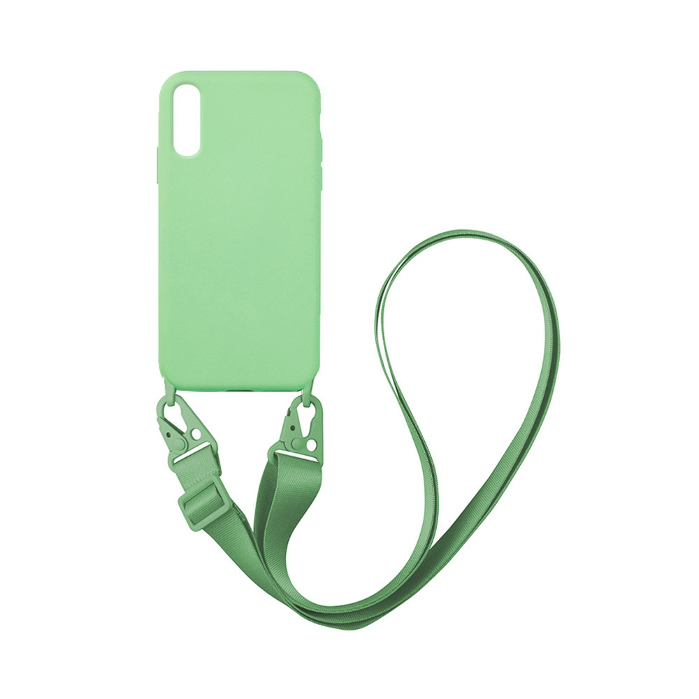 Θήκη CarryHang Liquid Silicone Strap Xiaomi - My Colors - Ανοιχτό Πράσινο - Redmi 9A, Redmi 9AT