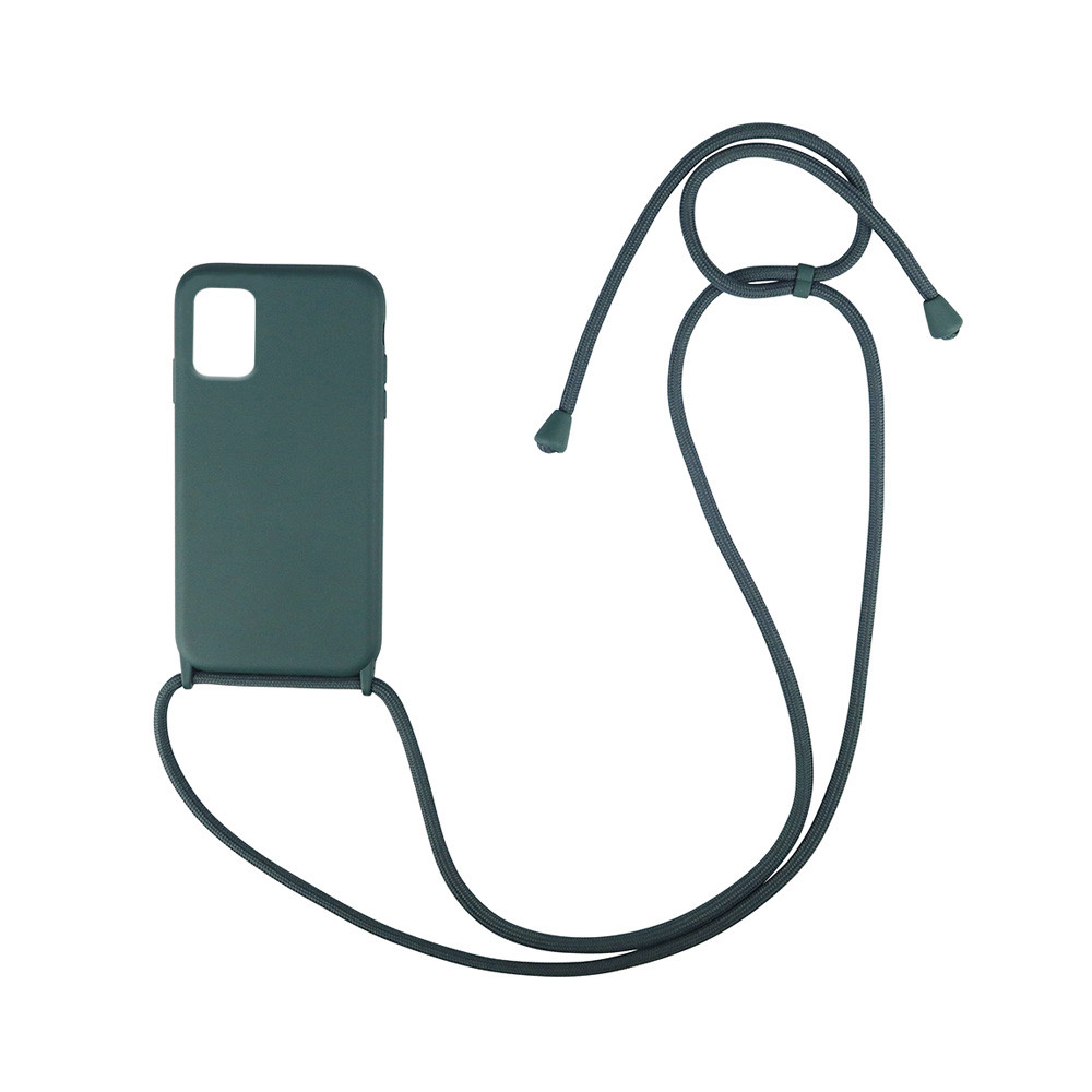 Θήκη Σιλικόνης με Κορδόνι CarryHang για Samsung - My Colors - Σκούρο Πράσινο - Samsung Galaxy A31