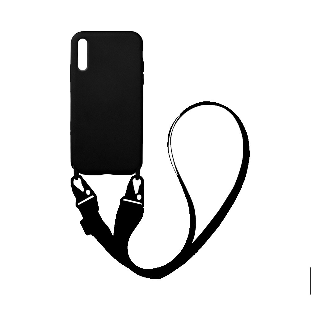 Θήκη CarryHang Liquid Silicone Strap Samsung - My Colors - Μαύρο - Samsung Galaxy A70/A70s