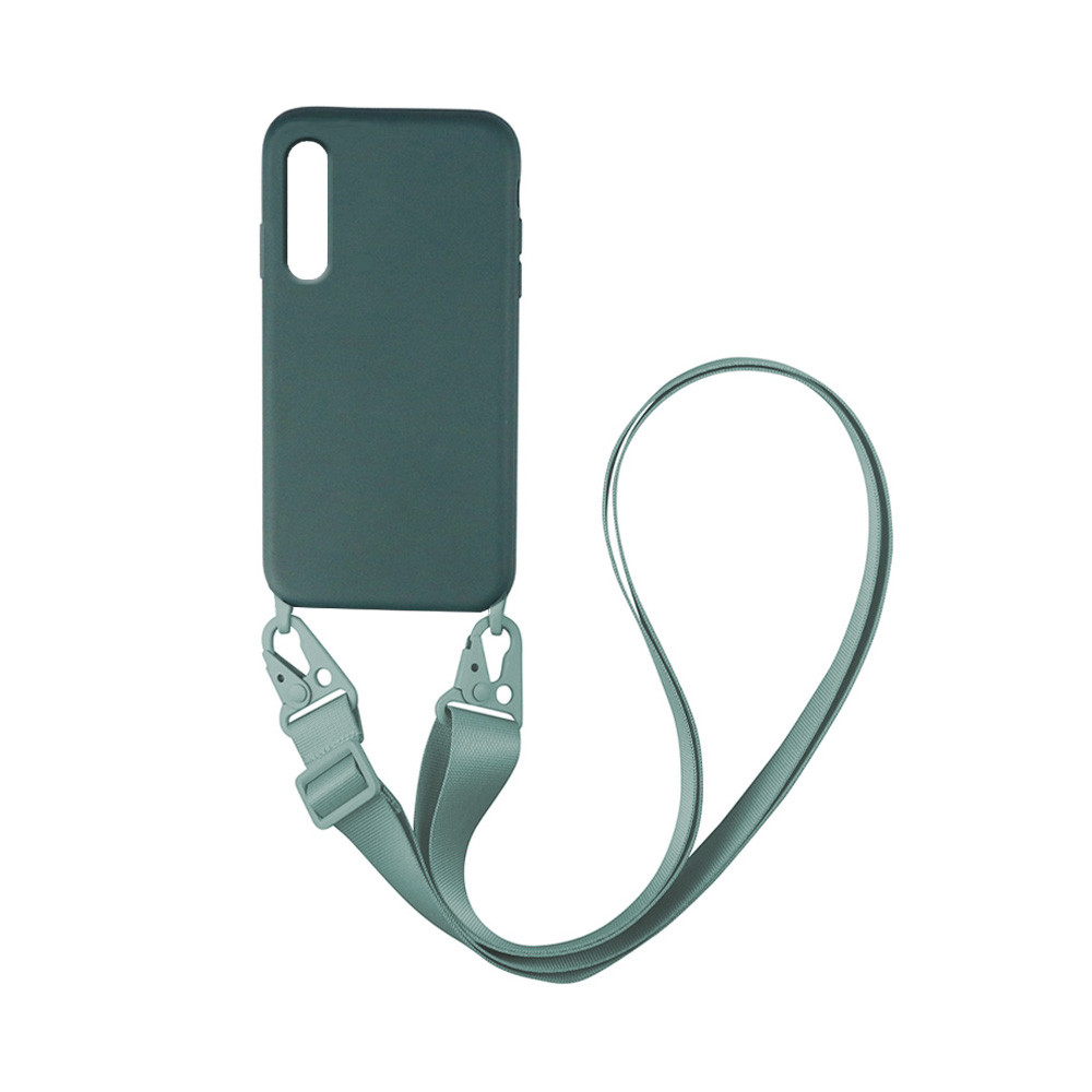 Θήκη CarryHang Liquid Silicone Strap Samsung - My Colors - Πράσινο Σκούρο - Galaxy A70/A70s 
