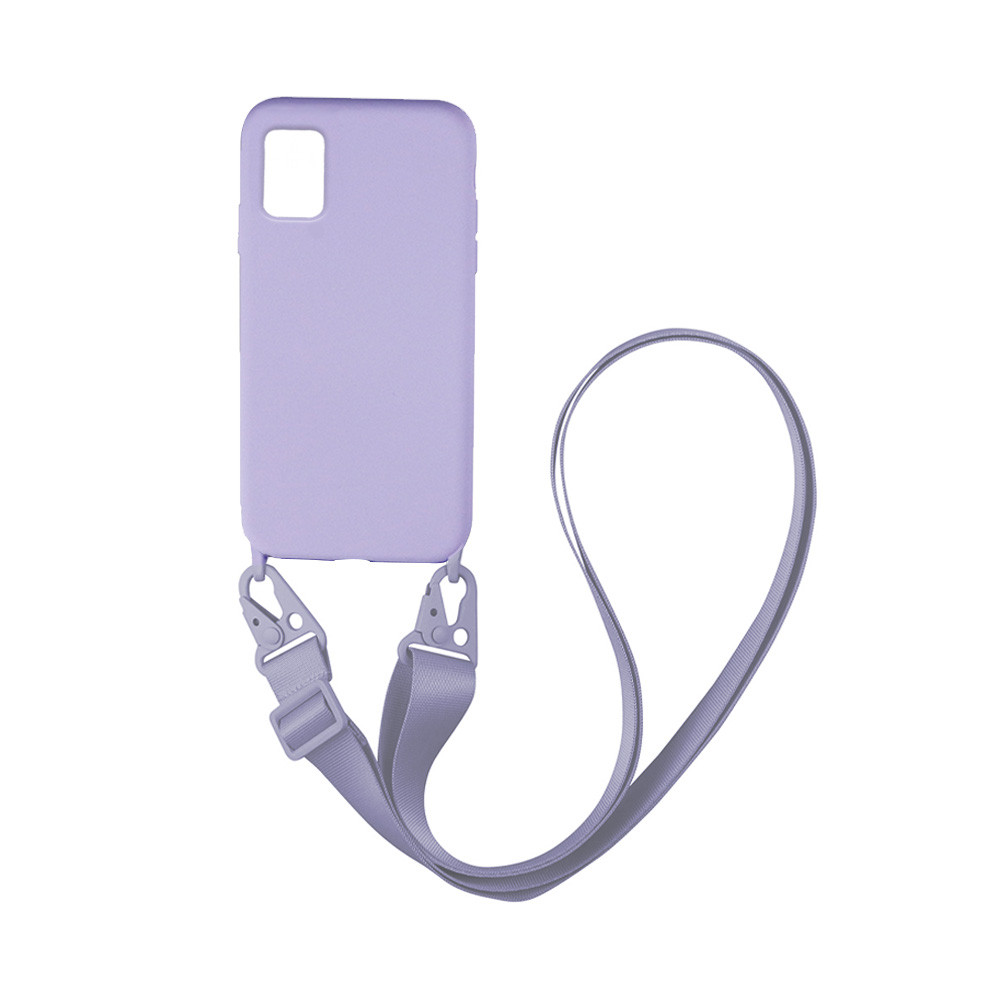 Θήκη CarryHang Liquid Silicone Strap Samsung - My Colors - Λιλά - Samsung Galaxy A31
