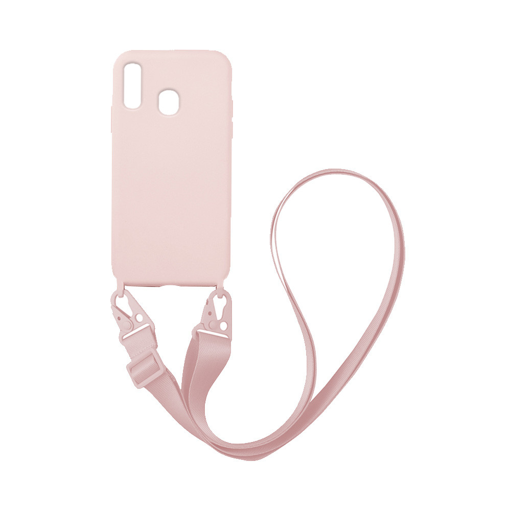 Θήκη CarryHang Liquid Silicone Strap Samsung - My Colors - Ροζ - Samsung Galaxy A20s