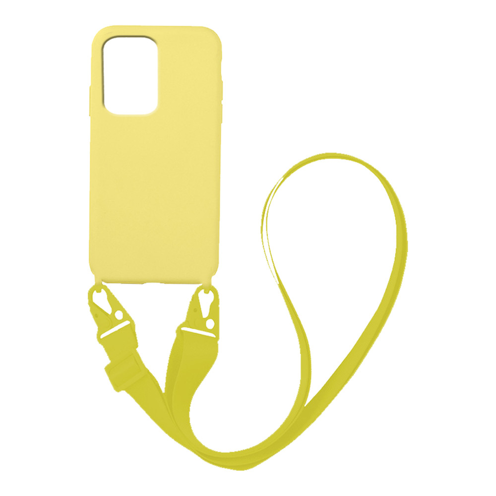 Θήκη CarryHang Liquid Silicone Strap Samsung - My Colors - Κίτρινο - Samsung Galaxy S20 Ultra