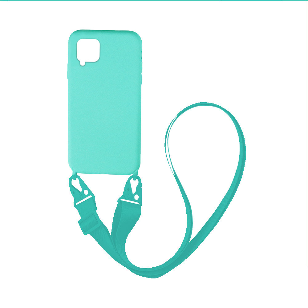Θήκη Σιλικόνης με Strap CarryHang Sonique Samsung Galaxy A12 / Galaxy M12 Γαλάζιο