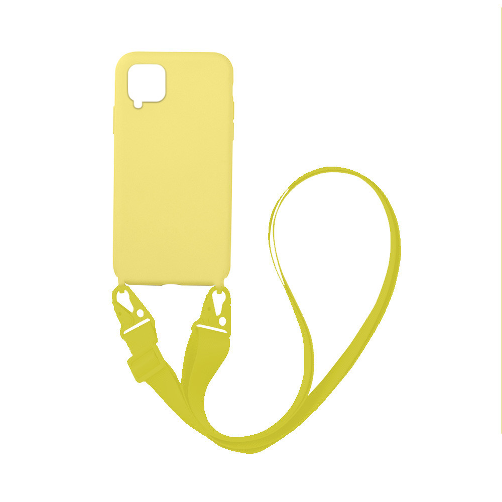 Θήκη CarryHang Liquid Silicone Strap Samsung - My Colors - Κίτρινο - Samsung Galaxy A12/M12