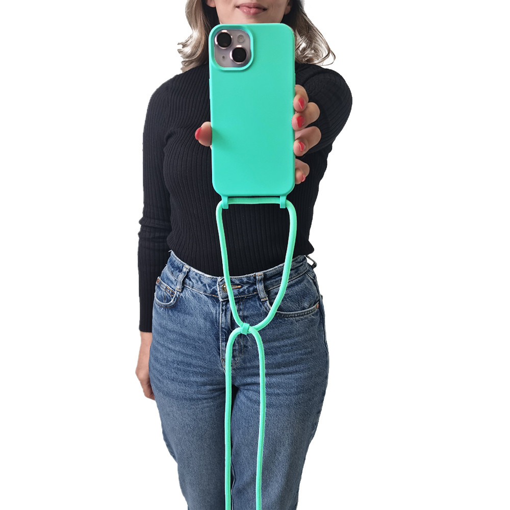 Θήκη Σιλικόνης με Κορδόνι CarryHang Sonique Samsung Galaxy A50 / Galaxy A50S / Galaxy A30S Γαλάζιο