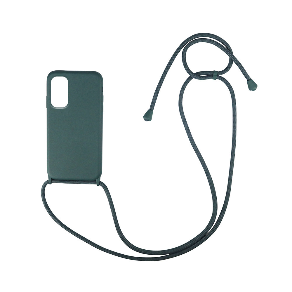 My Colors Θήκη Σιλικόνης με Κορδόνι CarryHang για Xiaomi Redmi Note 10 5G / Poco M3 Pro 5G  - Σκούρο Πράσινο