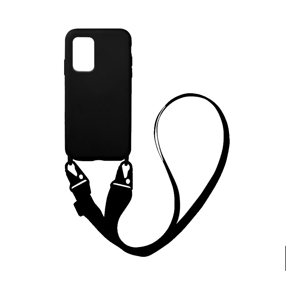 Θήκη CarryHang Liquid Silicone Strap Xiaomi - My Colors - Μαύρο - Poco M5s, Redmi Note 10, Redmi Note 10s