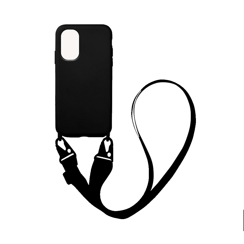 Θήκη CarryHang Liquid Silicone Strap Xiaomi - My Colors - Μαύρο - Poco F3/Mi 11i