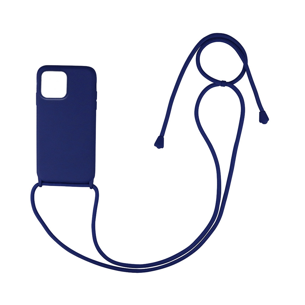 CarryHang Liquid Silicone Κορδόνι iPhone 13 Pro Max OEM - Μπλέ Σκούρο (200-108-912)