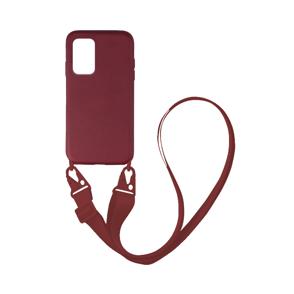 Θήκη CarryHang Liquid Silicone Strap Samsung - My Colors - Μπορντώ - Samsung Galaxy A72 4G