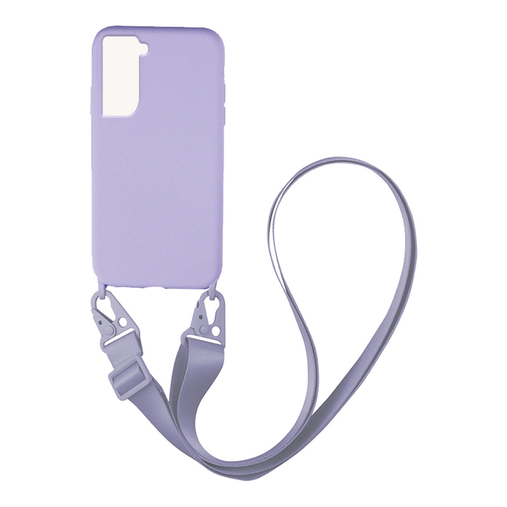 Θήκη CarryHang Liquid Silicone Strap Samsung - My Colors - Λιλά - Samsung Galaxy S22 Plus