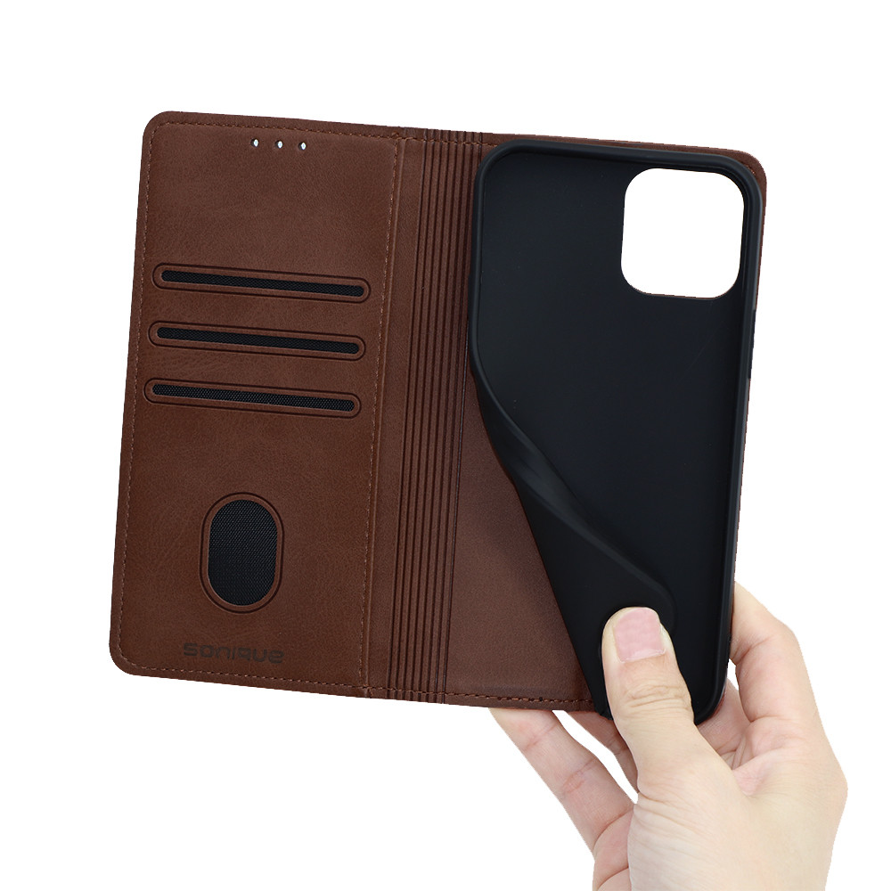 Θήκη Βιβλίο Vintage Magnet Book Sonique για Samsung - Sonique - Καφέ - Samsung Galaxy A33 5G