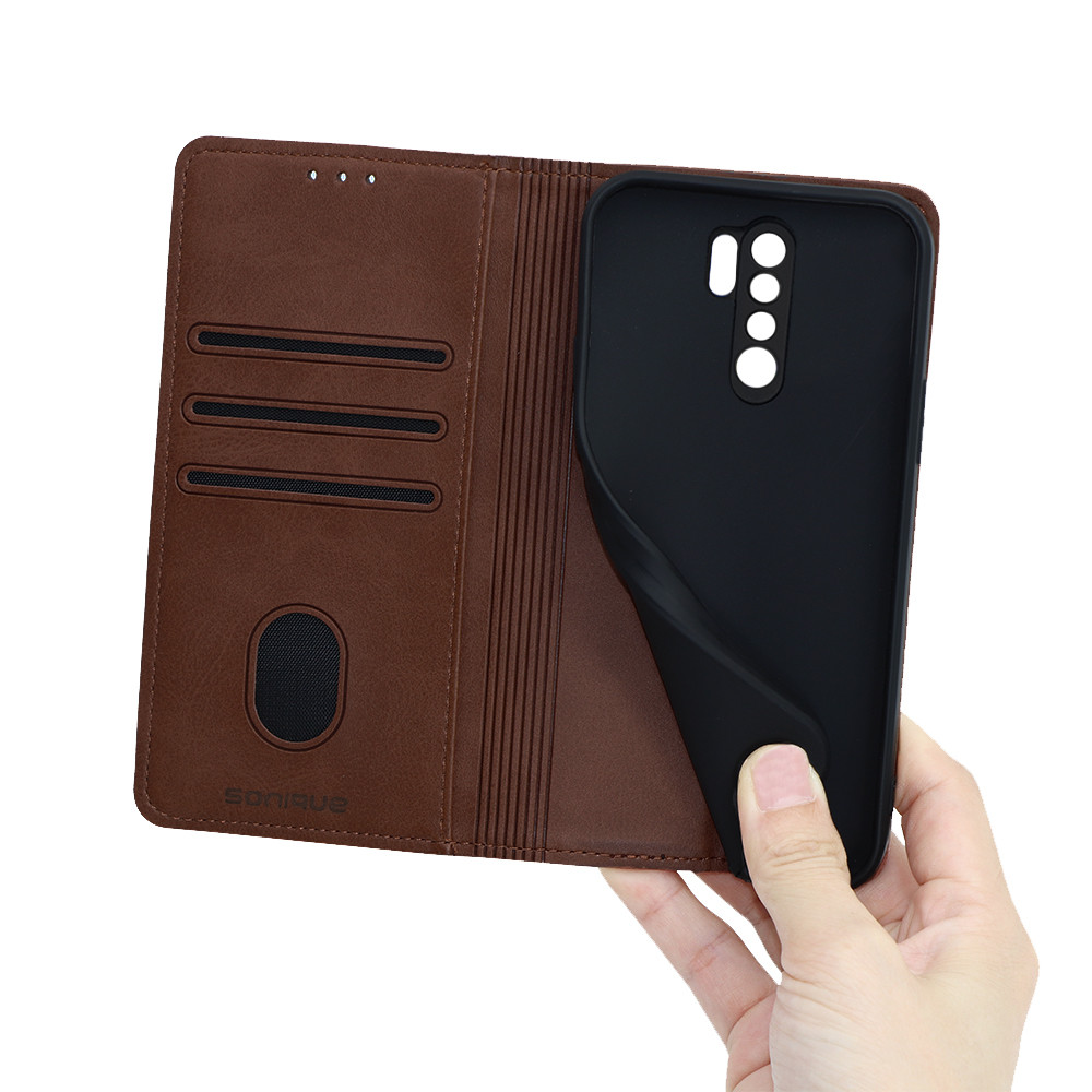 Θήκη Βιβλίο Vintage Magnet Book Sonique για Xiaomi - Sonique - Καφέ - Redmi 9