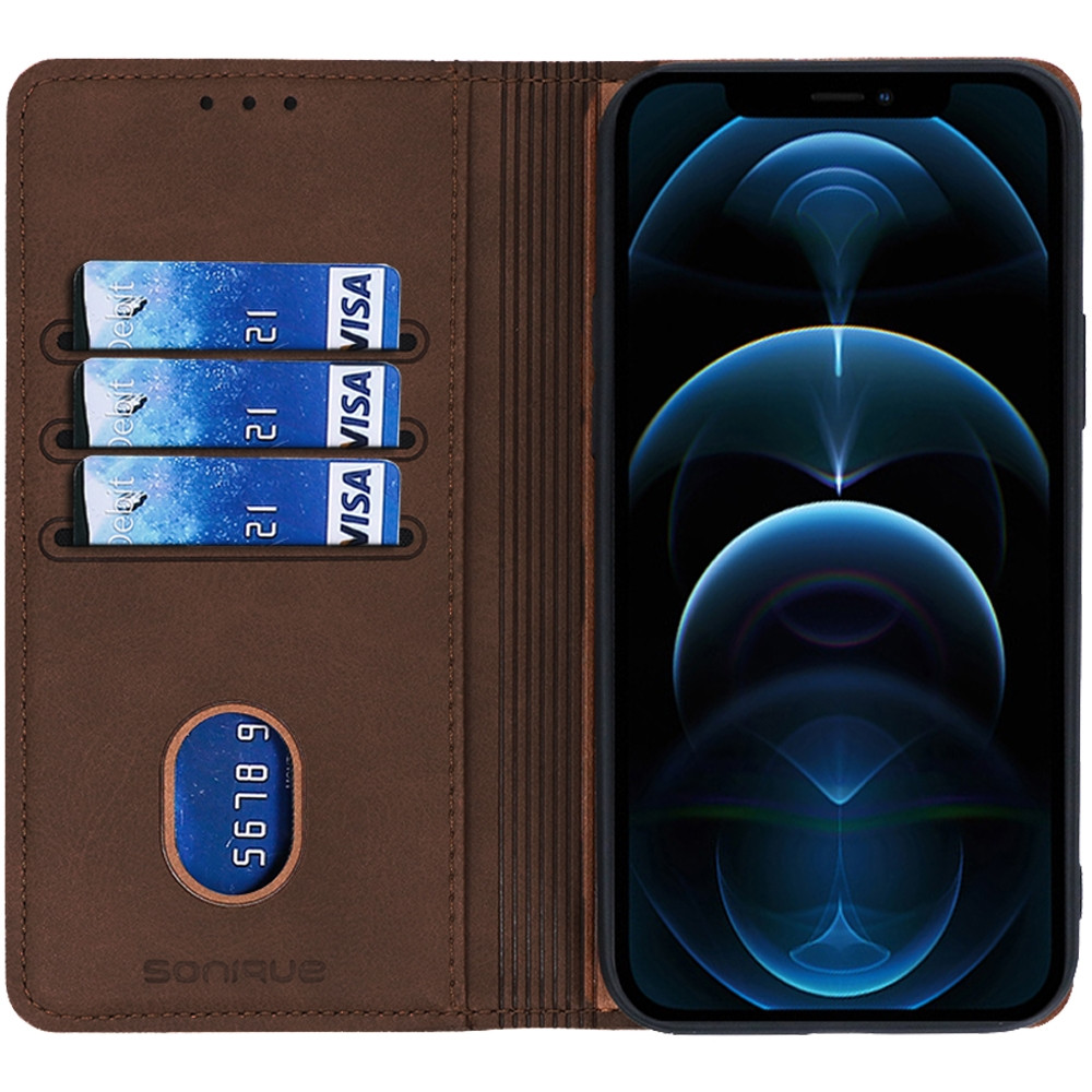 Θήκη Βιβλίο Vintage Magnet Book Sonique για Xiaomi Redmi Note Pro 11 4G / 5G - Καφέ