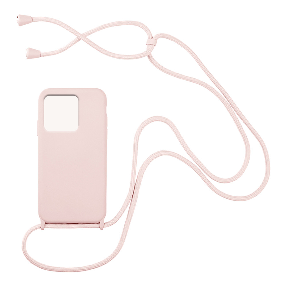 Θήκη Σιλικόνης με Κορδόνι CarryHang για Xiaomi - My Colors - Ροζ - Redmi 10C