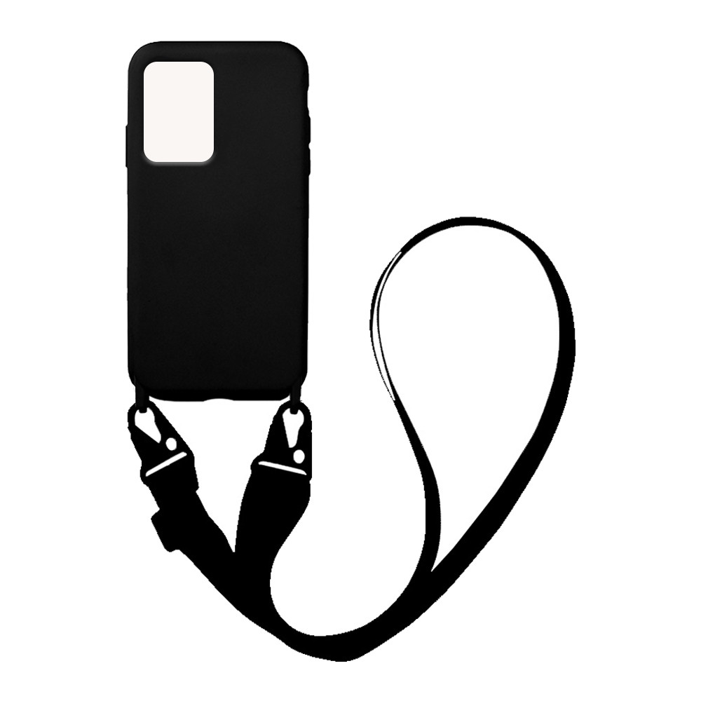 Θήκη CarryHang Liquid Silicone Strap Xiaomi - My Colors - Μαύρο - Xiaomi 11T, Xiaomi 11T Pro
