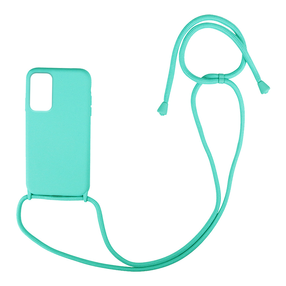 Θήκη Σιλικόνης με Κορδόνι CarryHang Samsung - My Colors - Γαλάζιο - Galaxy A53 5G 