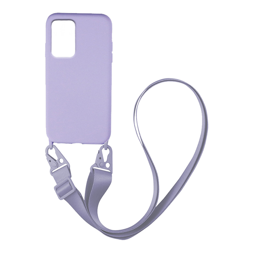 Θήκη CarryHang Liquid Silicone Strap Samsung - My Colors - Λιλά - Samsung Galaxy A33 5G
