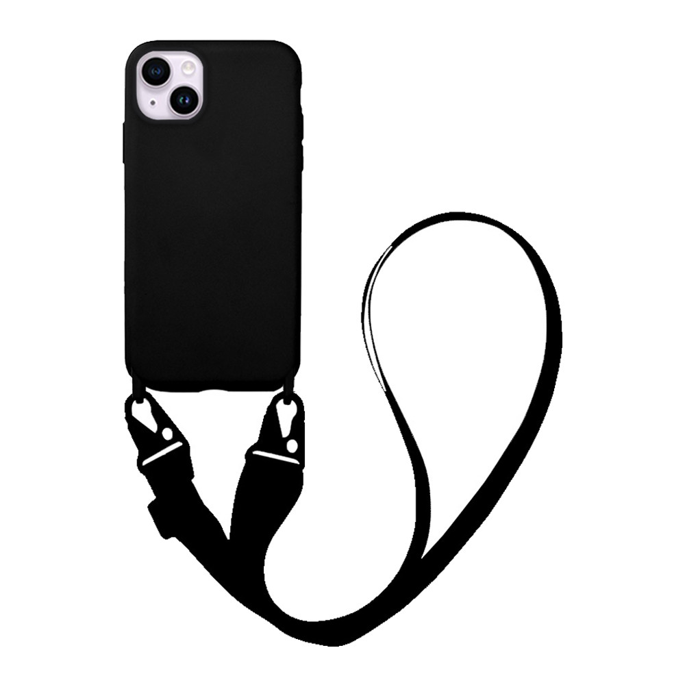 Θήκη CarryHang Liquid Silicone Strap Apple - My Colors - Μαύρο - iPhone 14