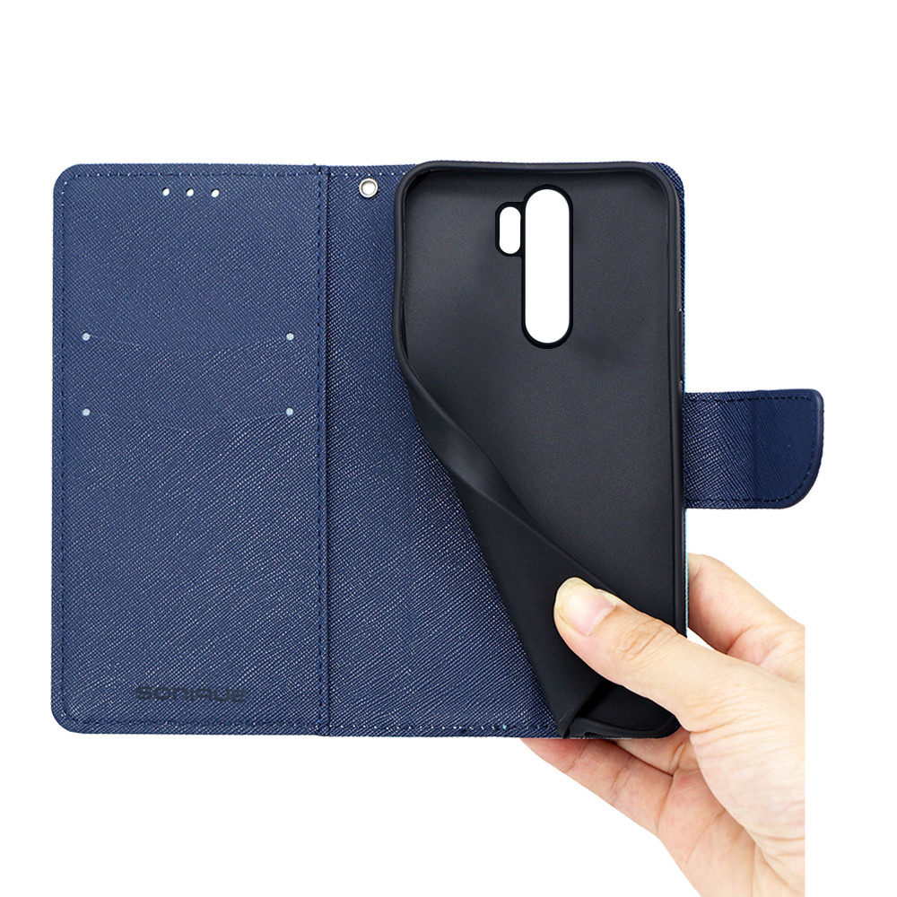 Θήκη Βιβλίο Sonique Trend Book για Xiaomi - Sonique - Κόκκινο / Σκούρο Μπλε - Redmi Note 8 Pro
