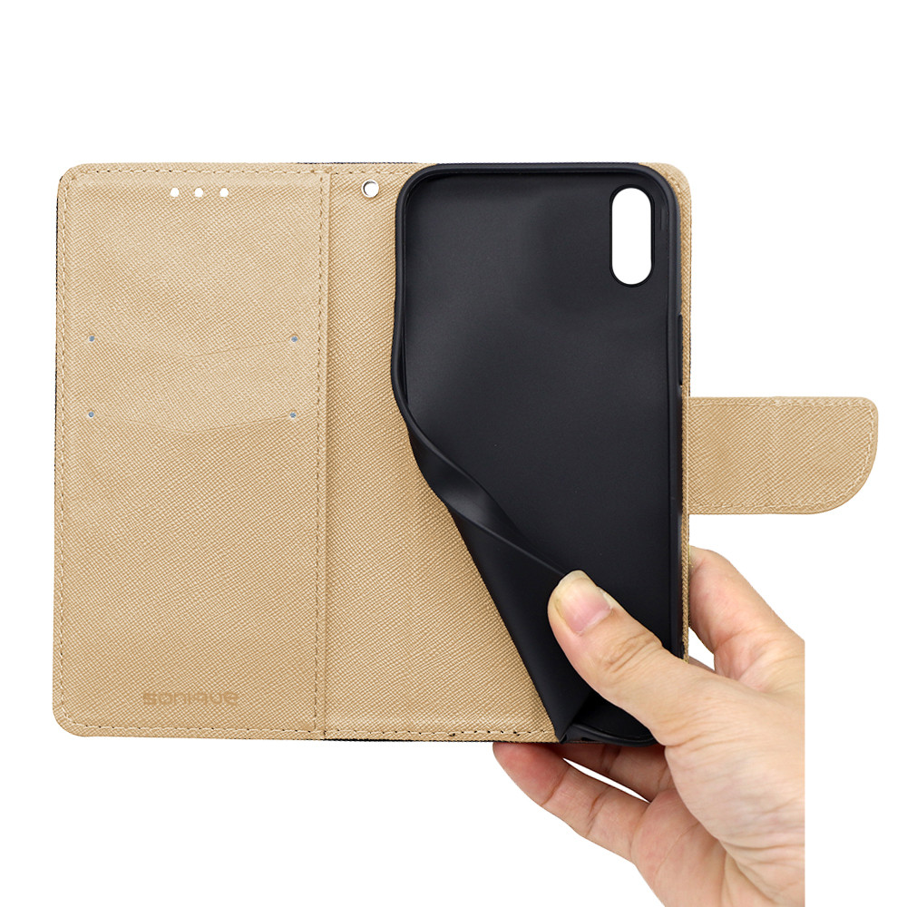 Θήκη Βιβλίο Sonique Trend Book για Xiaomi - Sonique - Μαύρο / Χρυσό - Redmi 9A / 9AT
