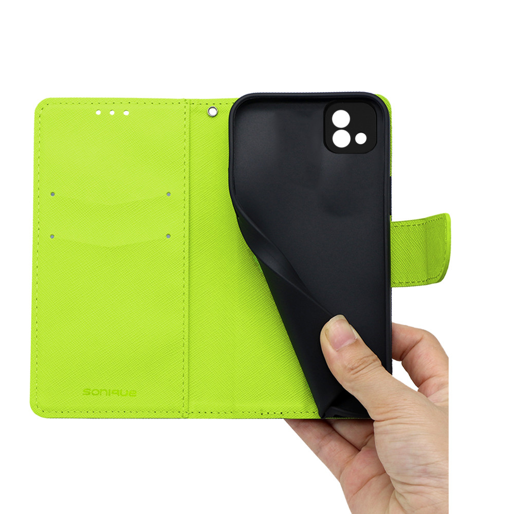 Θήκη Βιβλίο Sonique Trend Book για Realme - Sonique - Σκούρο Μπλε / Λαχανί - Realme C11 2021