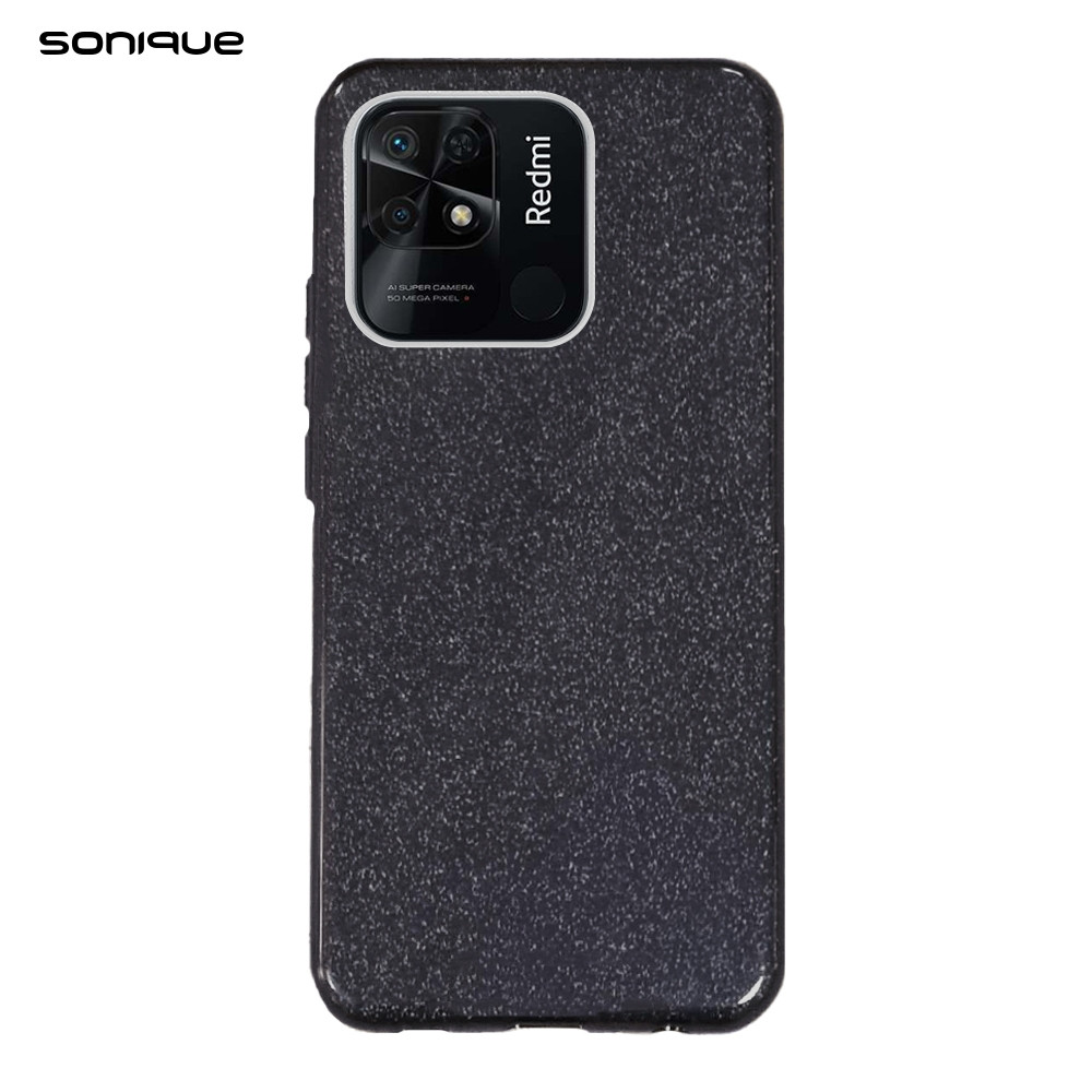 Sonique Shining Glitter Case για Xiaomi Redmi 10C Black (200-110-184)