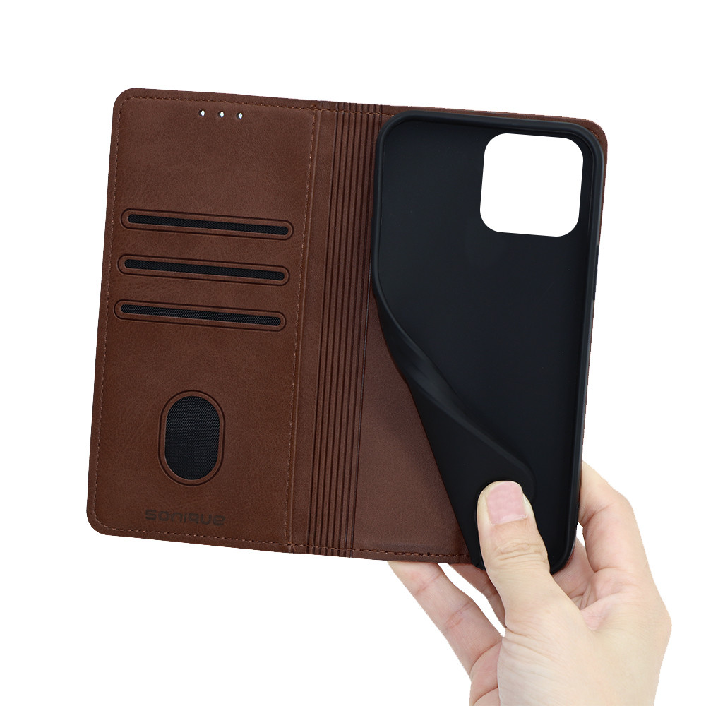 Θήκη Βιβλίο Vintage Magnet Book Sonique για Apple - Sonique - Καφέ - iPhone 13 Pro
