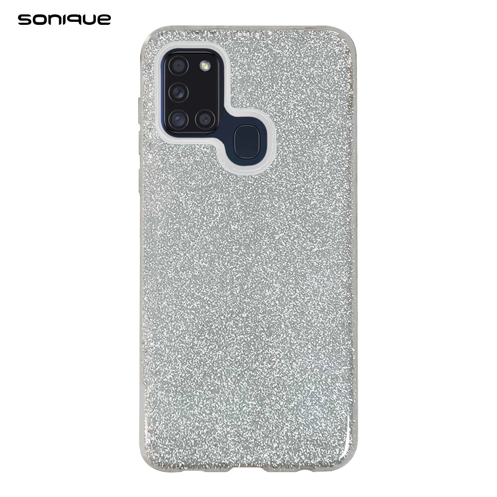 Θήκη Σιλικόνης Sonique Shiny για Samsung - Sonique - Ασημί - Samsung Galaxy A21s