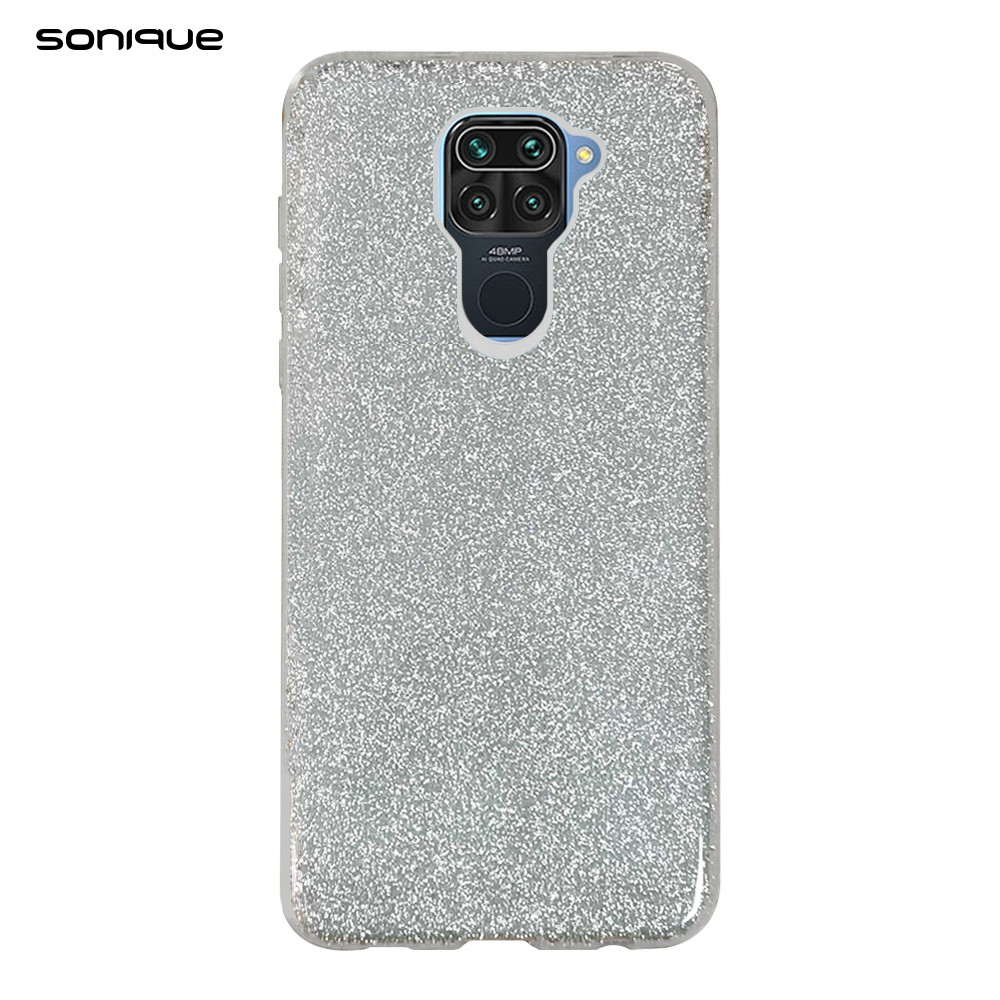 Θήκη Σιλικόνης Sonique Shiny για Xiaomi - Sonique - Ασημί - Redmi Note 9