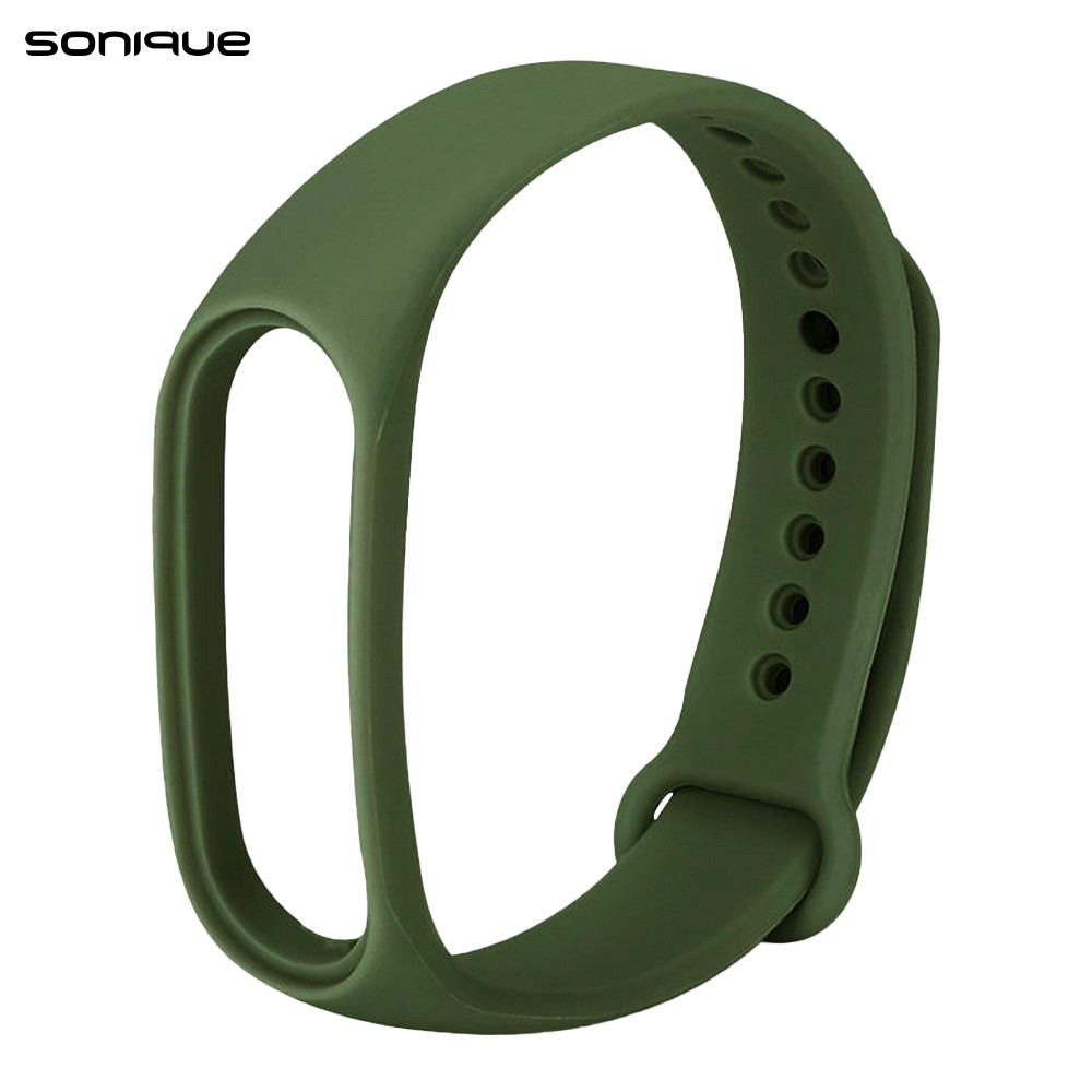 Λουράκι Σιλικόνης Sonique Color για Xiaomi Mi Band 5/6 - Sonique - Χακί - Λουράκια