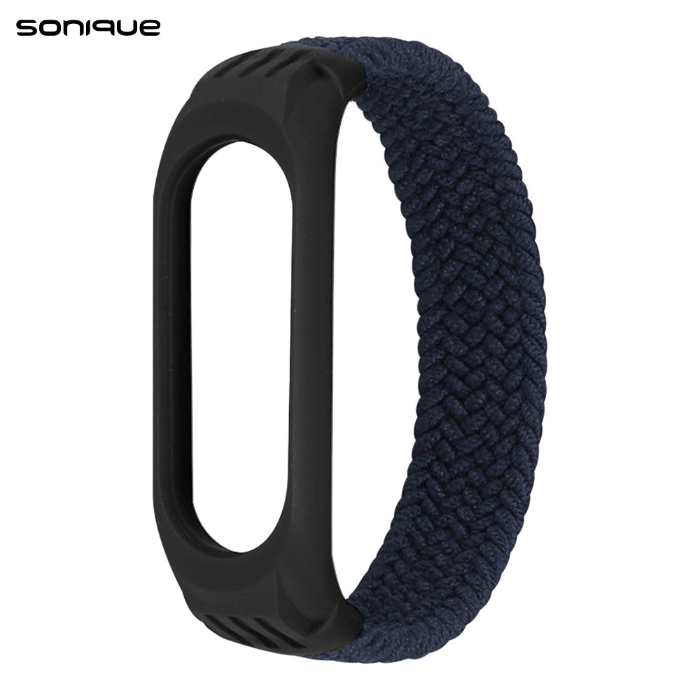 Λουράκι Braided Sonique για Xiaomi Mi Band 3/4/5/6 - Sonique - Μπλε Σκούρο - Λουράκια