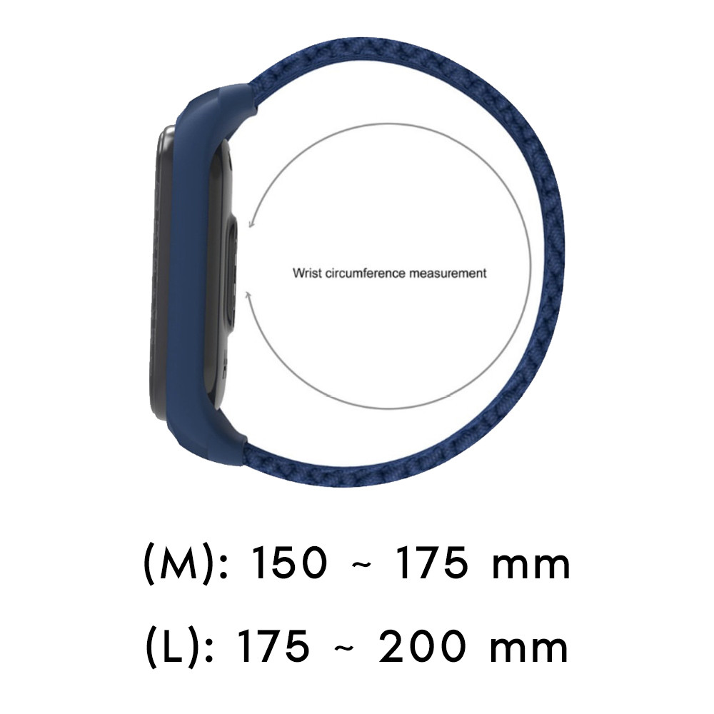 Λουράκι Braided Sonique για Xiaomi Mi Band 3/4/5/6 - Sonique - Μπλε Σκούρο - Λουράκια