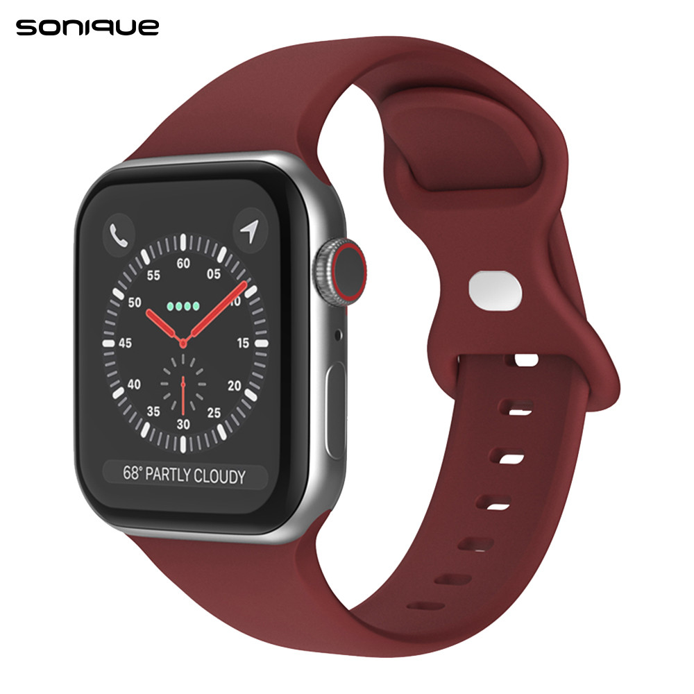 Λουράκι Σιλικόνης Butterfly Band Sonique για Apple Watch (42/44/45/49MM) - Sonique - Μπορντώ - Λουράκια